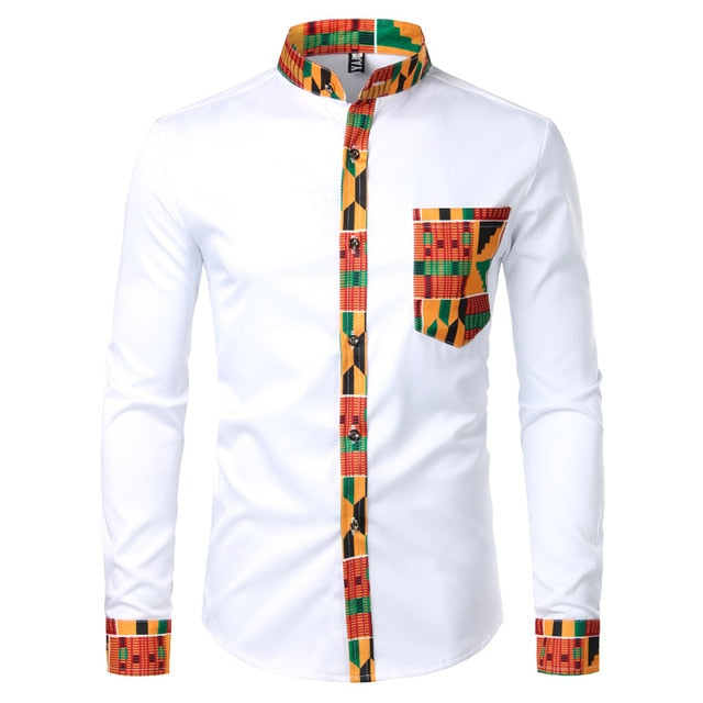 Dashiki Pattern Shirt